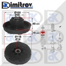 Тампон макферсон преден Chevrolet Malibu Opel Insignia Saab 9-5